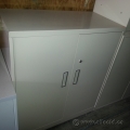Steelcase Tan 2 Door Storage Cabinet, Locking